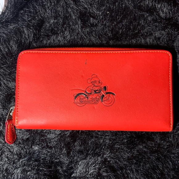 Coach Handbags - Coach X Disney Mickey Mouse Motorcycle Wallet